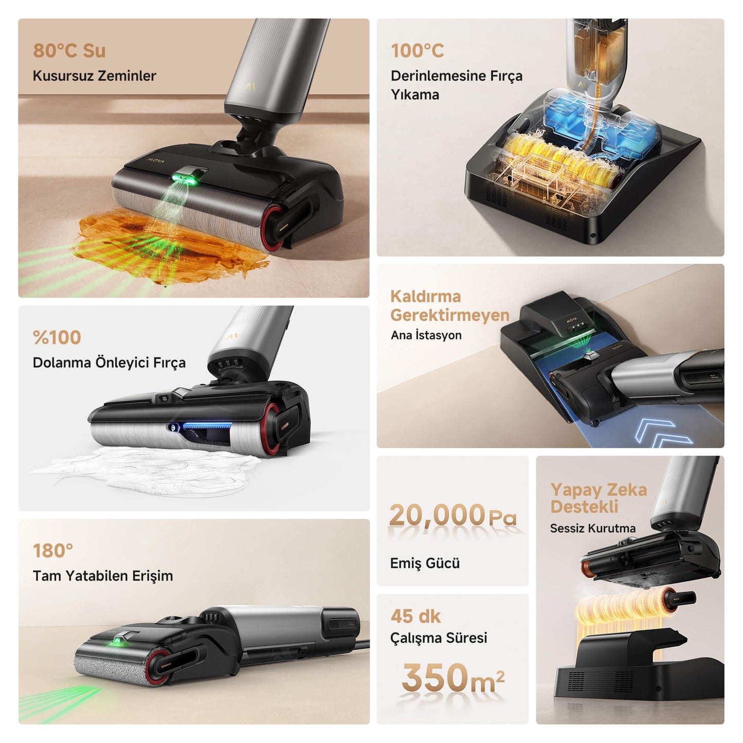 MOVA X4 Pro Islak ve Kuru Süpürge
