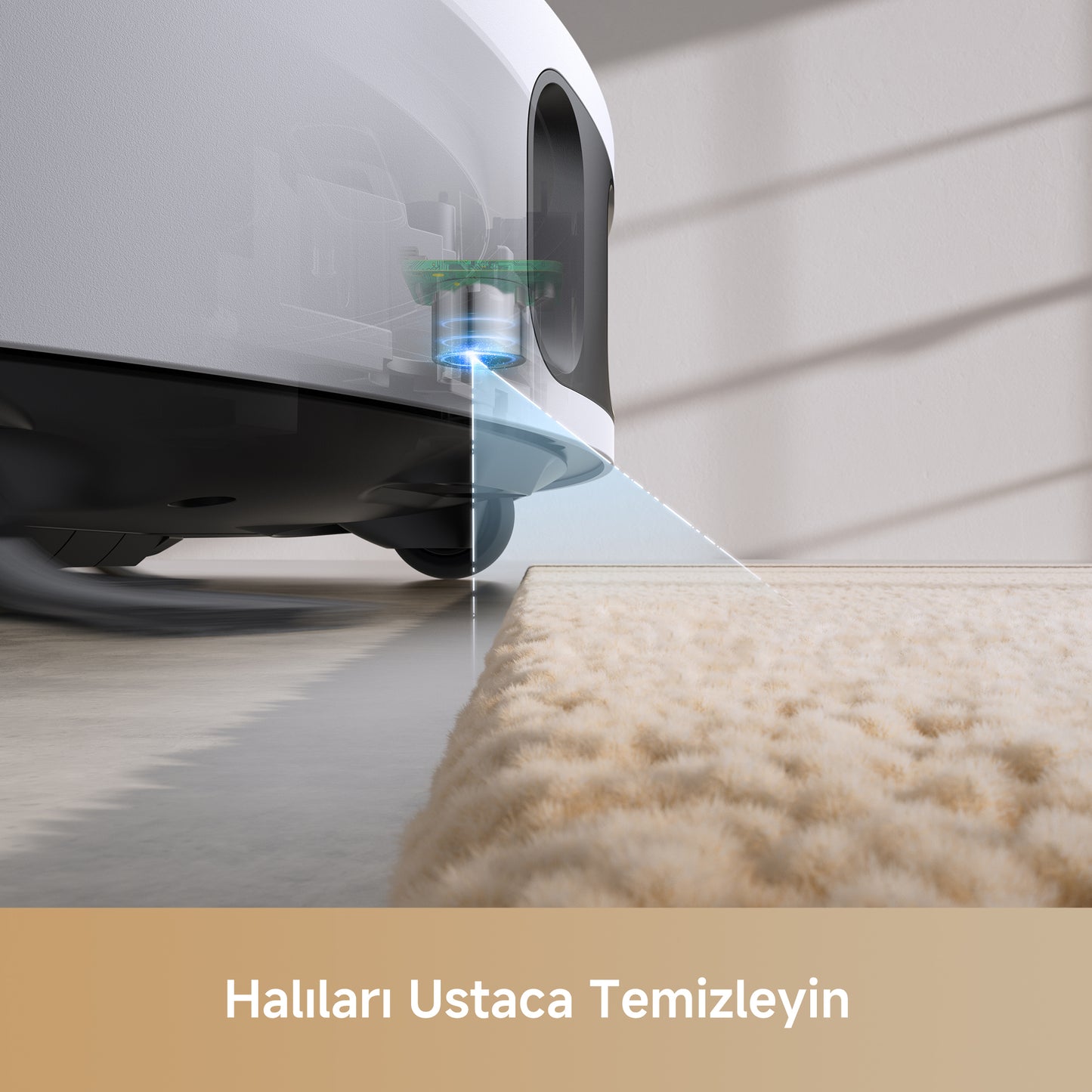 Ultrasonik Halı Tanıma Özelliğiyle Halı Üzerinde Akıllı Temizlik Sağlayan MOVA E30 Ultra Robot Süpürge