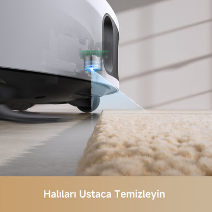 Ultrasonik Halı Tanıma Özelliğiyle Halı Üzerinde Akıllı Temizlik Sağlayan MOVA E30 Ultra Robot Süpürge