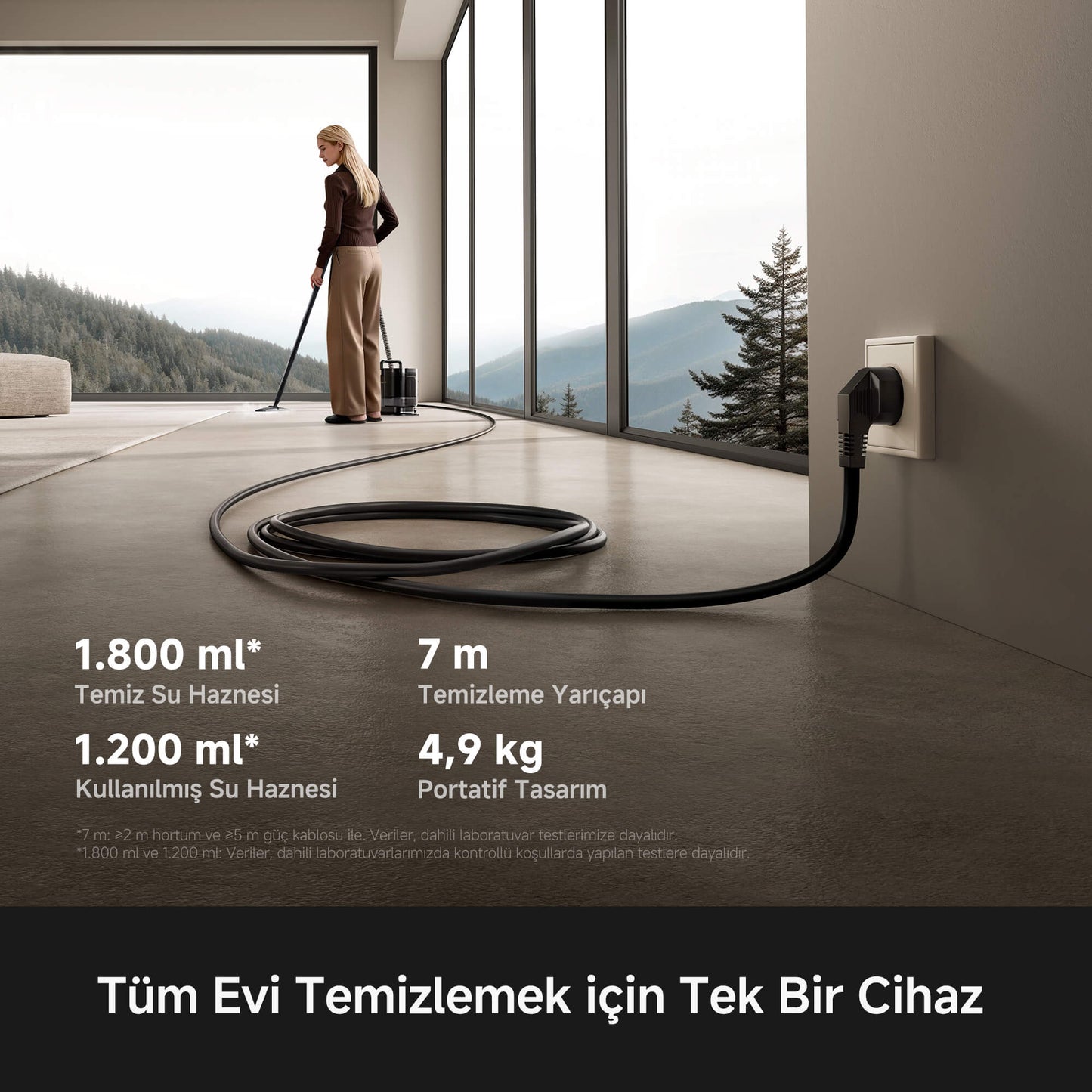 MOVA S10 Çok Fonksiyonlu Buharlı Temizleyici