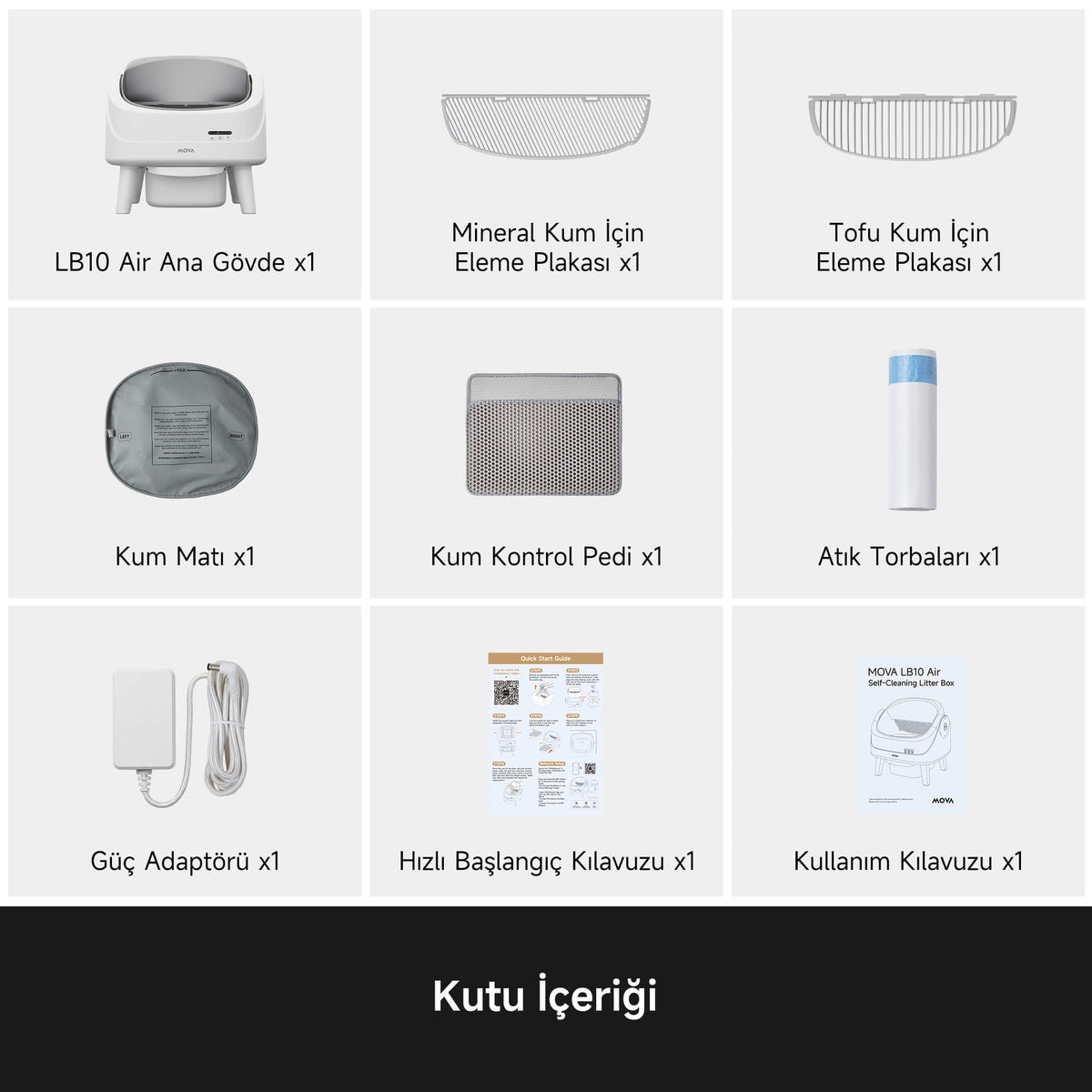 Mova LB10 Air Akıllı Kedi Tuvaleti