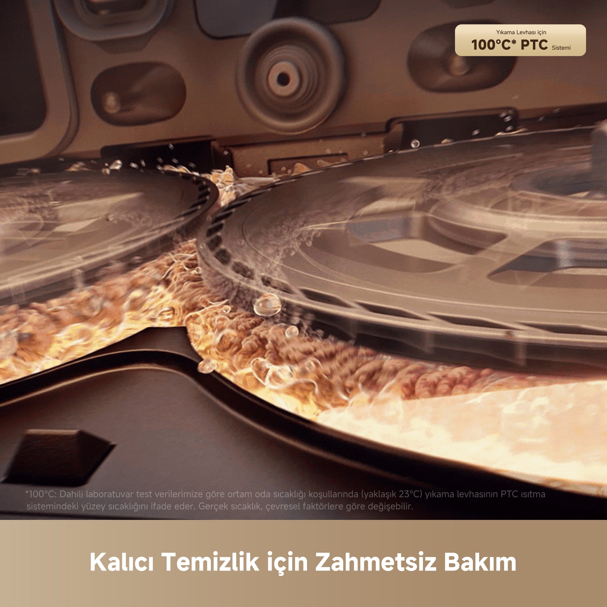 MOVA MOBIUS 60 Robot Süpürge Yıkama Levhası İçin 100°C PTC Sistemi