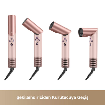 MOVA Master 10 Sakura Pembesi Saç Şekillendirici Şekillendiriciden Kurutucuya Geçiş