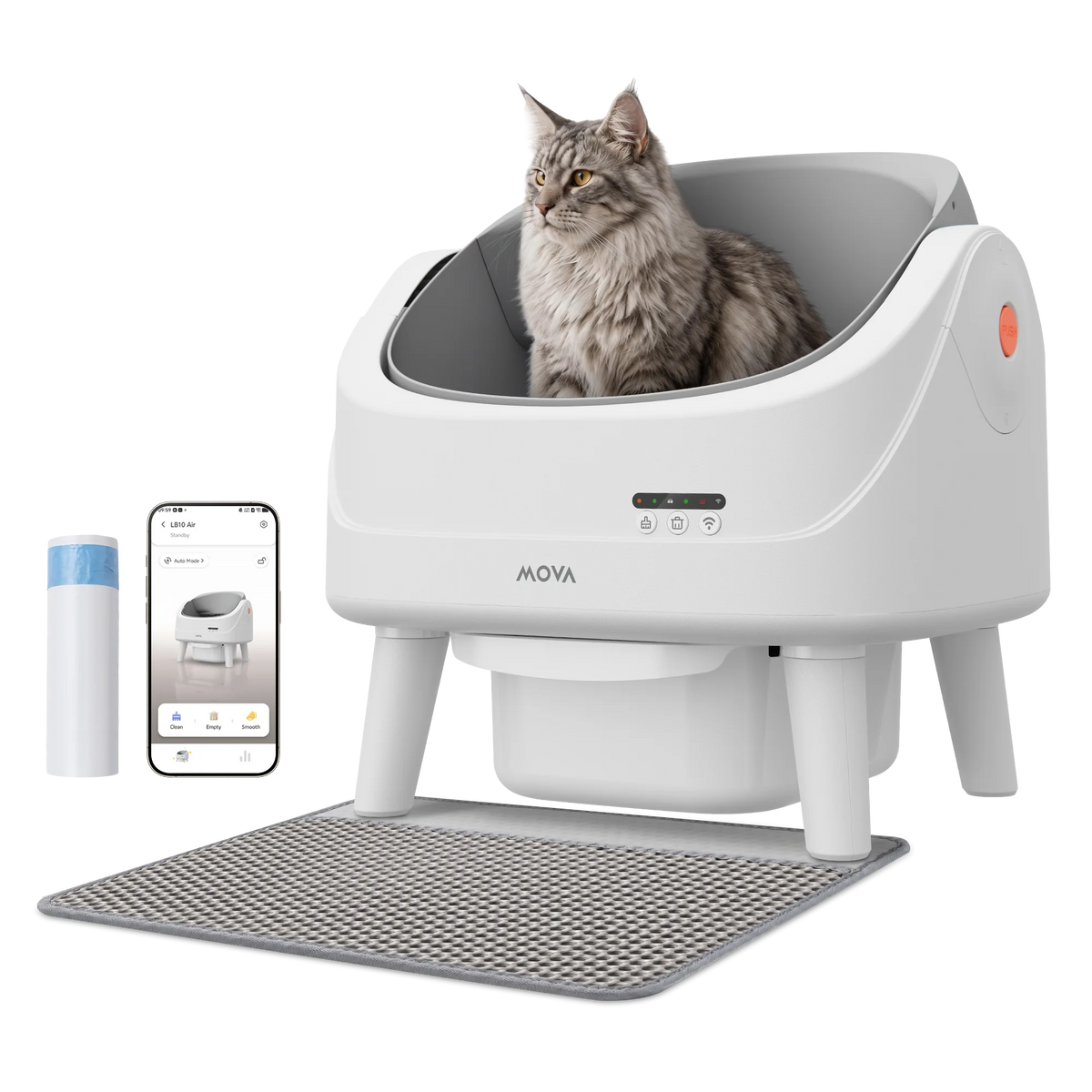 Mova LB10 Air Akıllı Kedi Tuvaleti