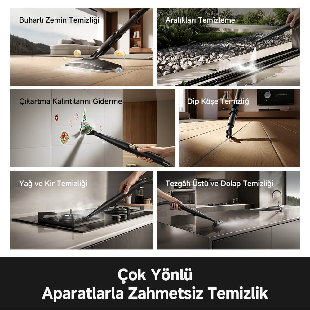 MOVA S10 Çok Fonksiyonlu Buharlı Temizleyici