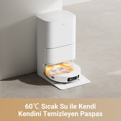 60°C sıcak suyla kendi kendini temizleyen paspas özelliği